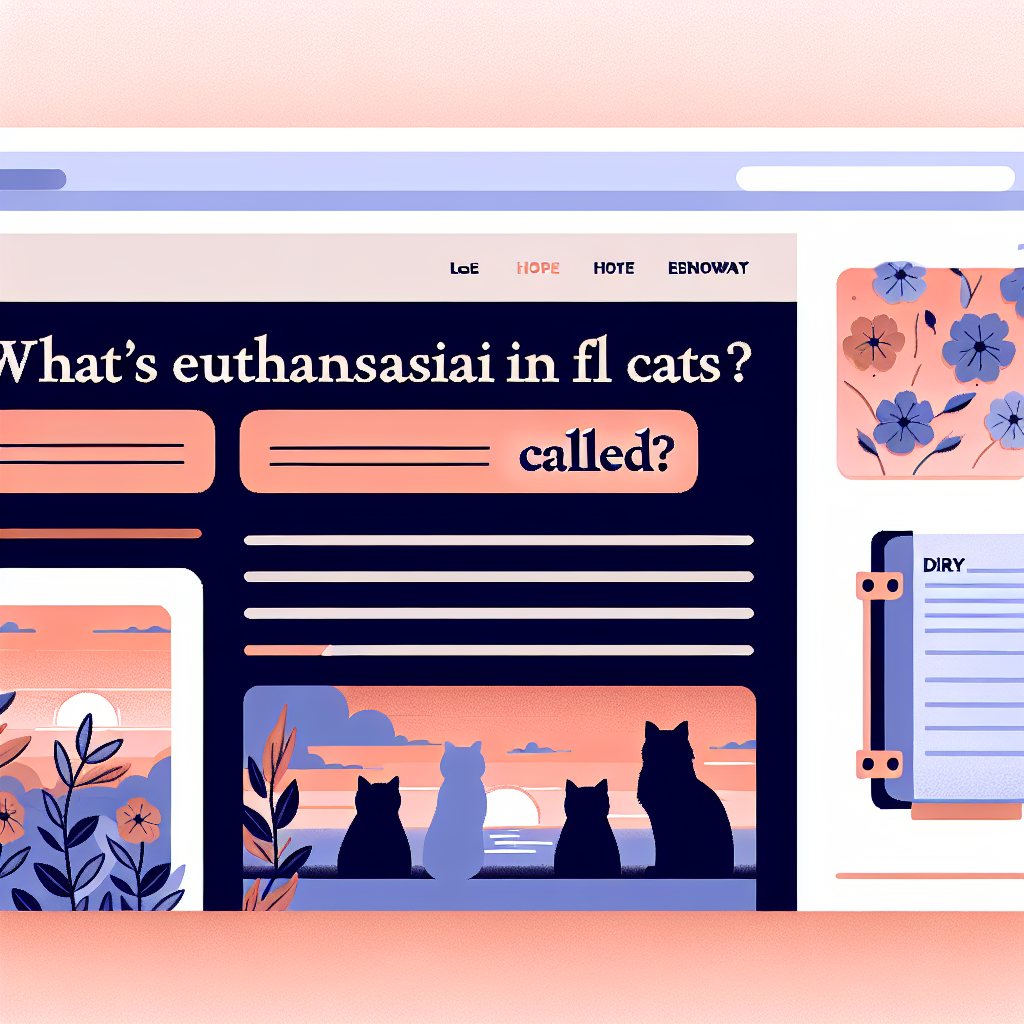 como se llama la eutanasia en gatos
