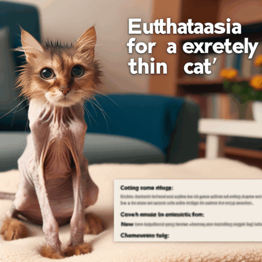gato muy delgado eutanasia